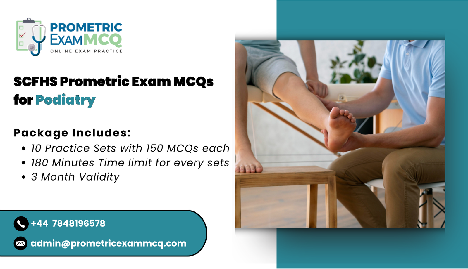 SCFHS Prometric Exam MCQs for Podiatry