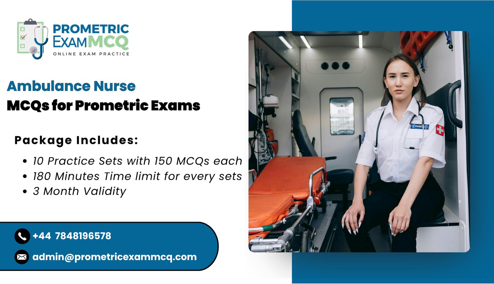 Ambulance Nurse MCQs for Prometric Exams