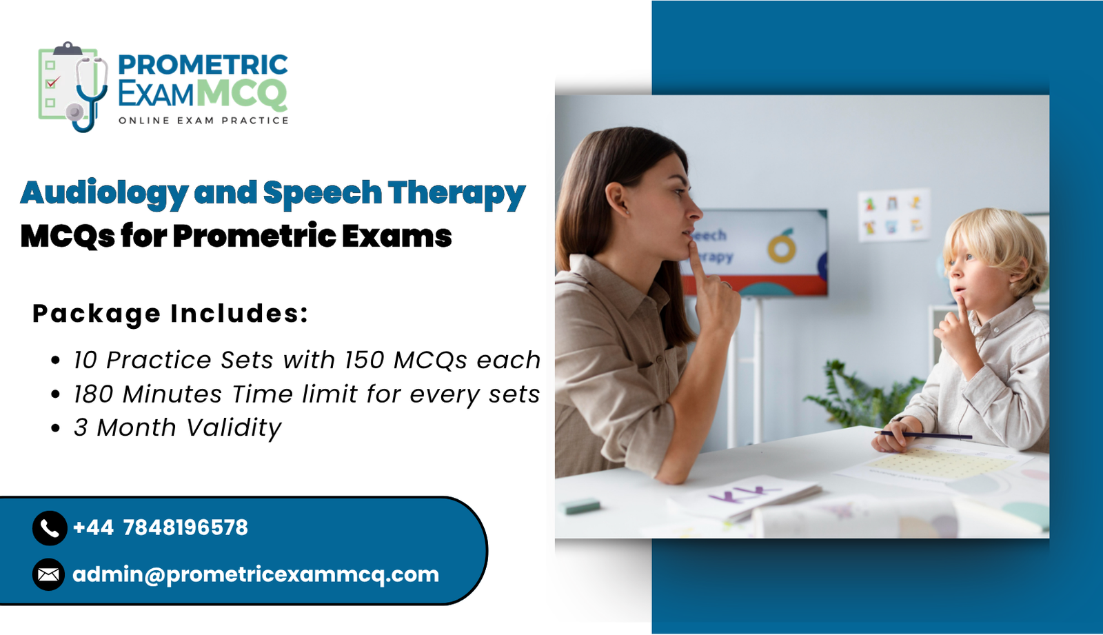 Audiology and Speech Therapy MCQs for Prometric Exams