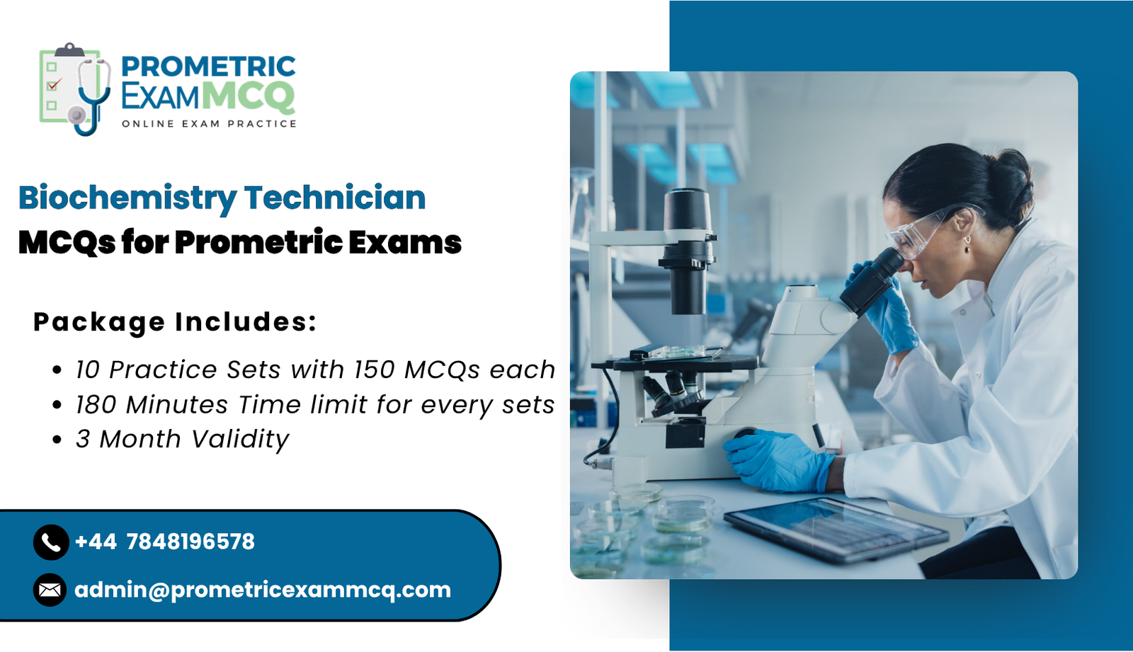 Biochemistry Technician MCQs for Prometric Exams