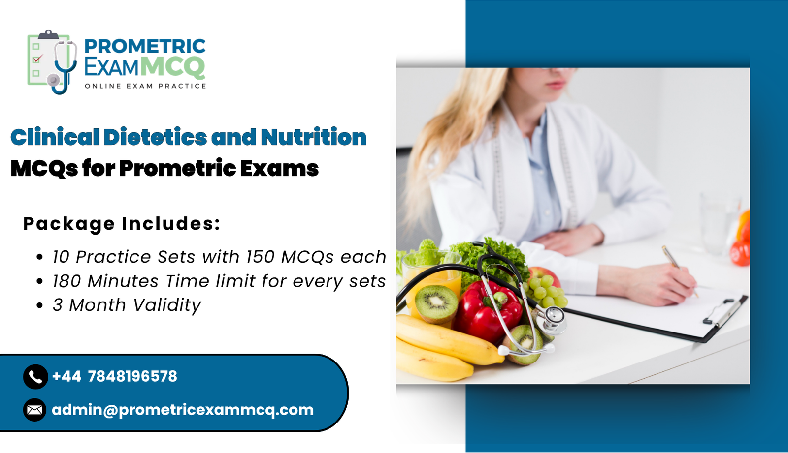 Clinical Dietetics and Nutrition MCQs for Prometric Exams