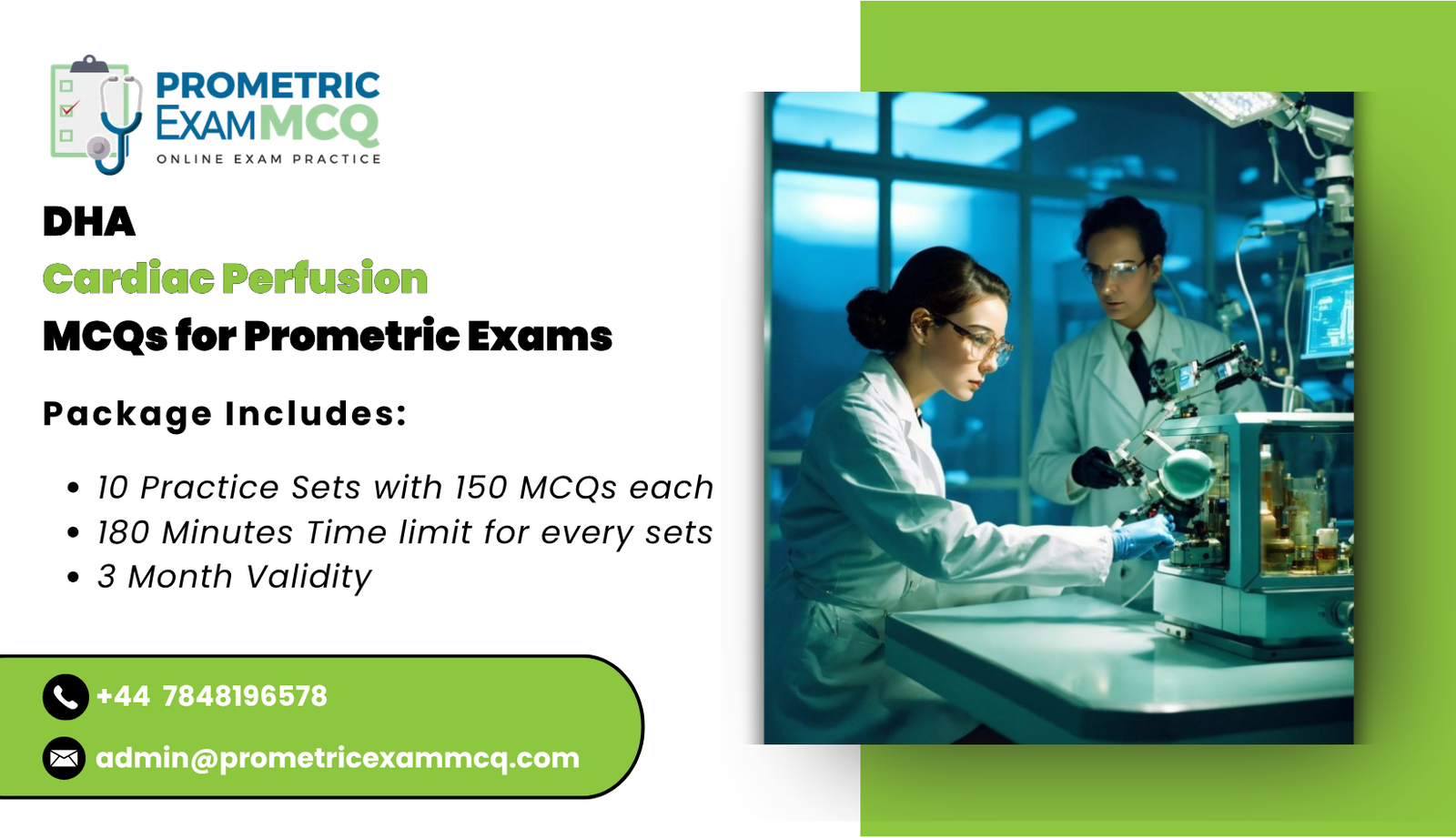 DHA Cardiac Perfusion MCQs for Prometric Exams