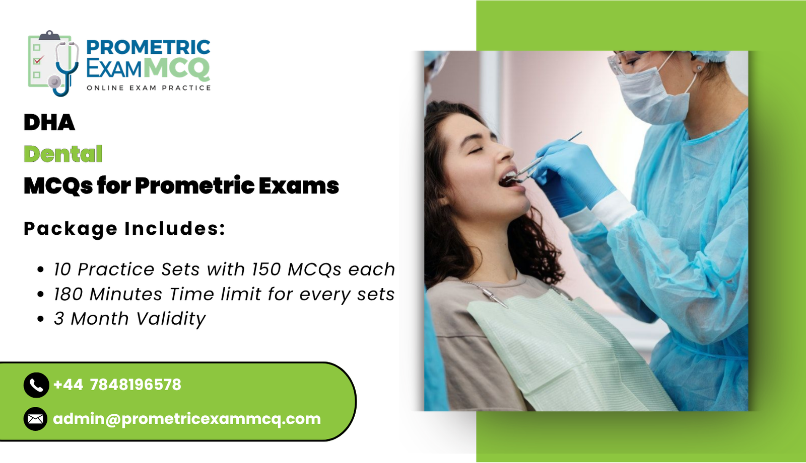 DHA Dental MCQs for Prometric Exams