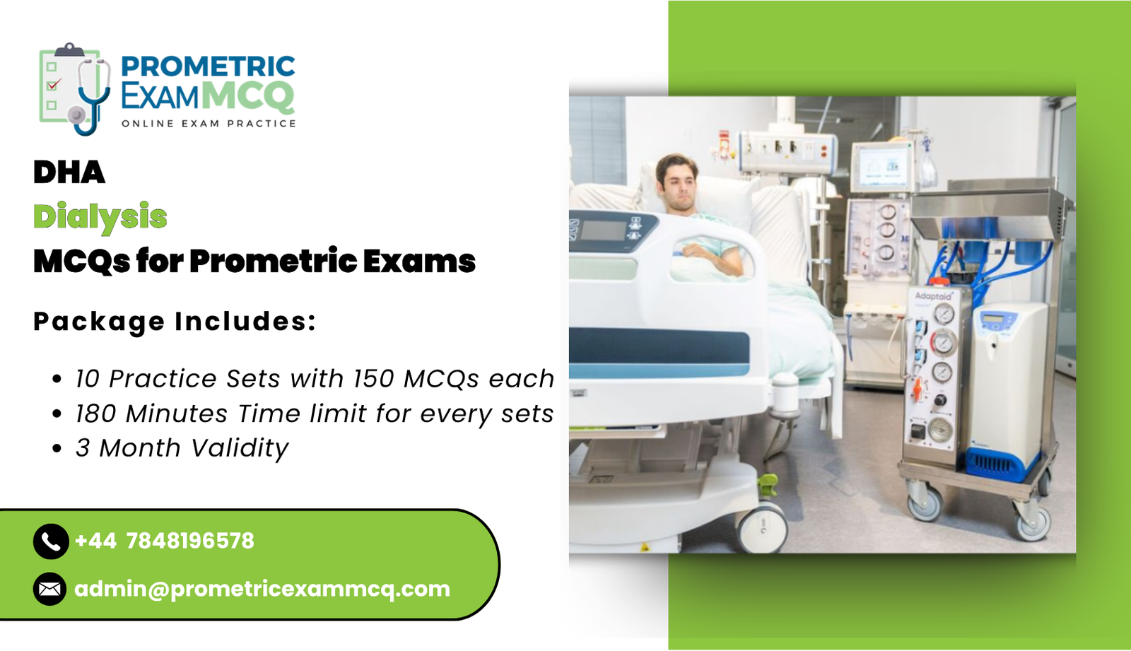 DHA Dialysis MCQs for Prometric Exams