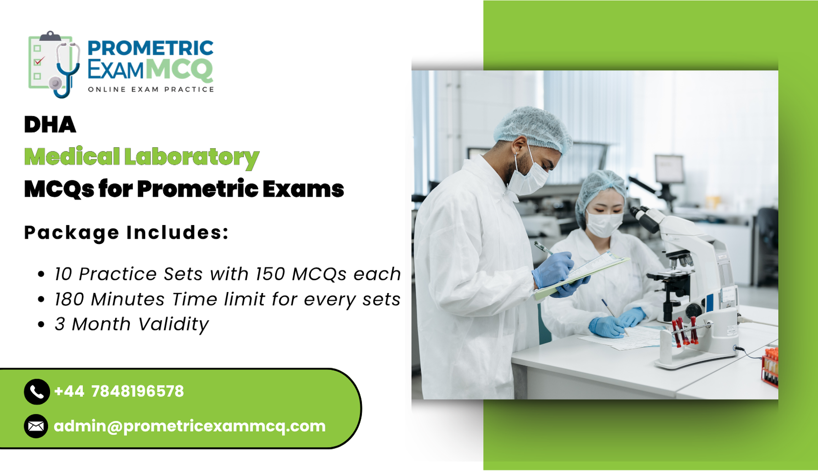 DHA Medical Laboratory MCQs for Prometric Exams