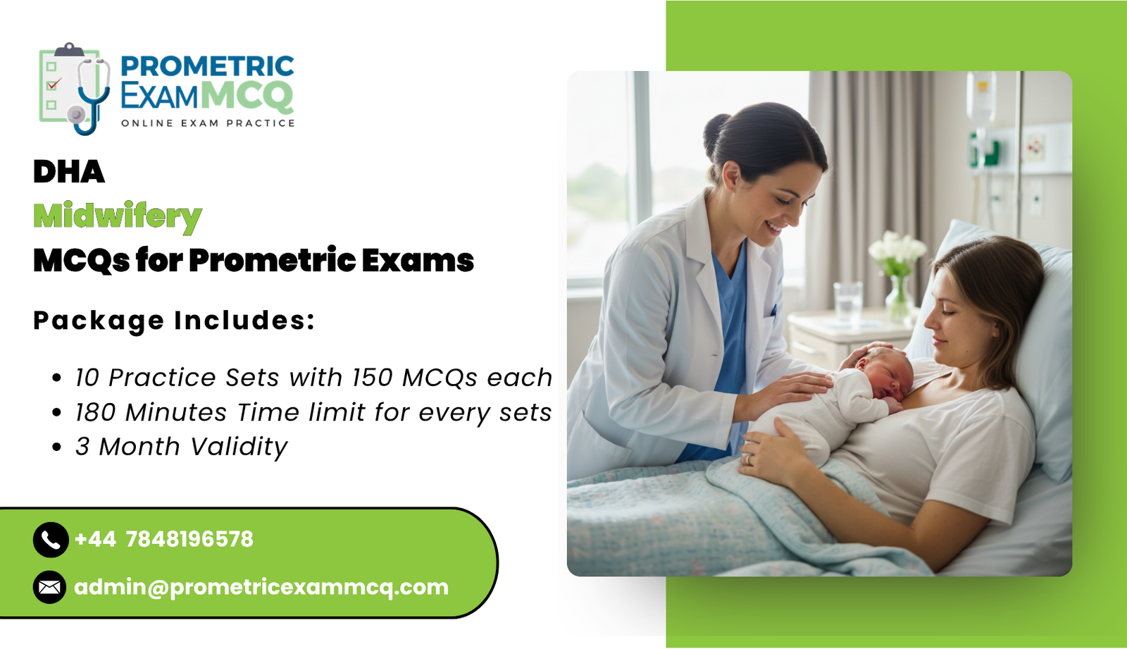 DHA Midwifery MCQs for Prometric Exams