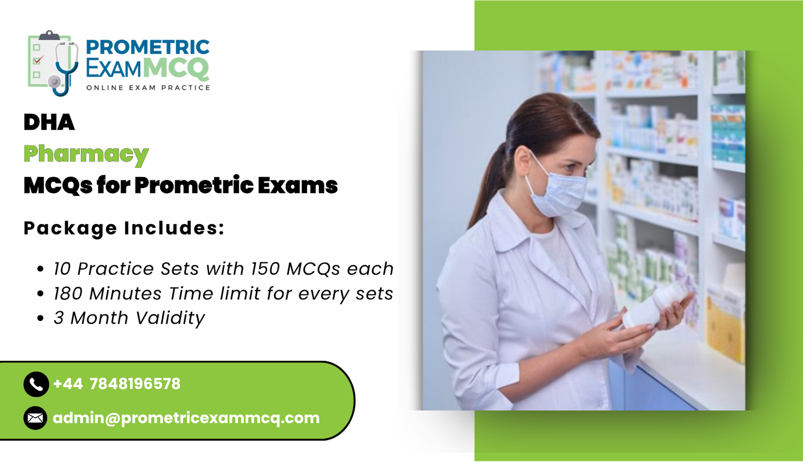 DHA Pharmacy MCQs for Prometric Exams