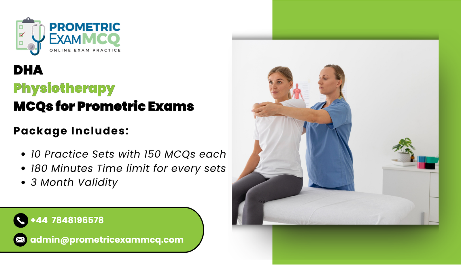 DHA Physiotherapy MCQs for Prometric Exams
