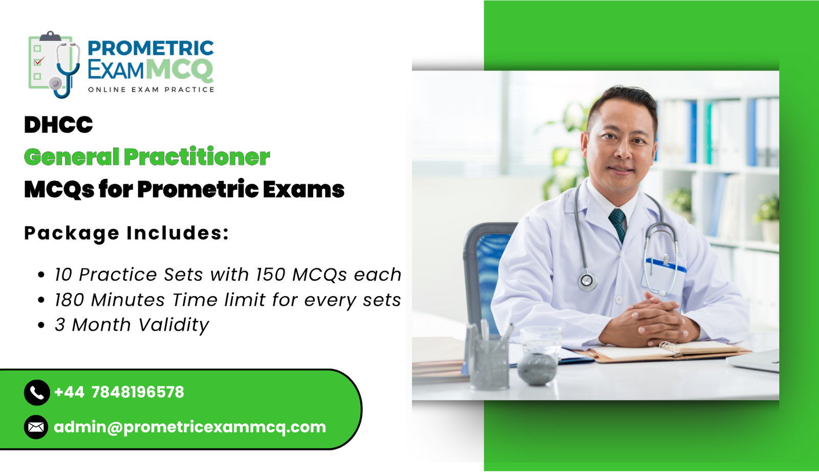 DHCC General Practitioner MCQs for Prometric Exams