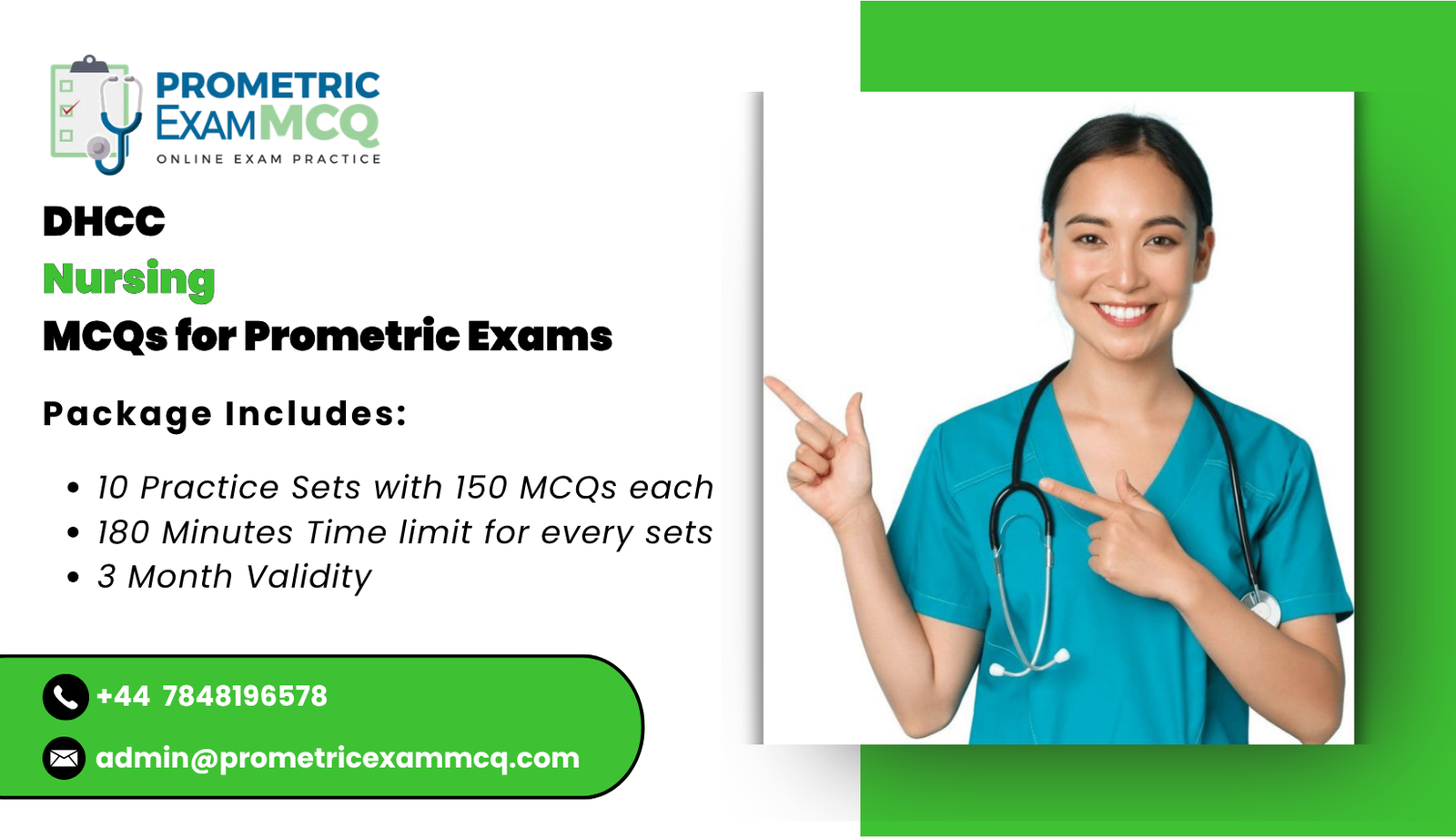 DHCC Nursing MCQs for Prometric Exams