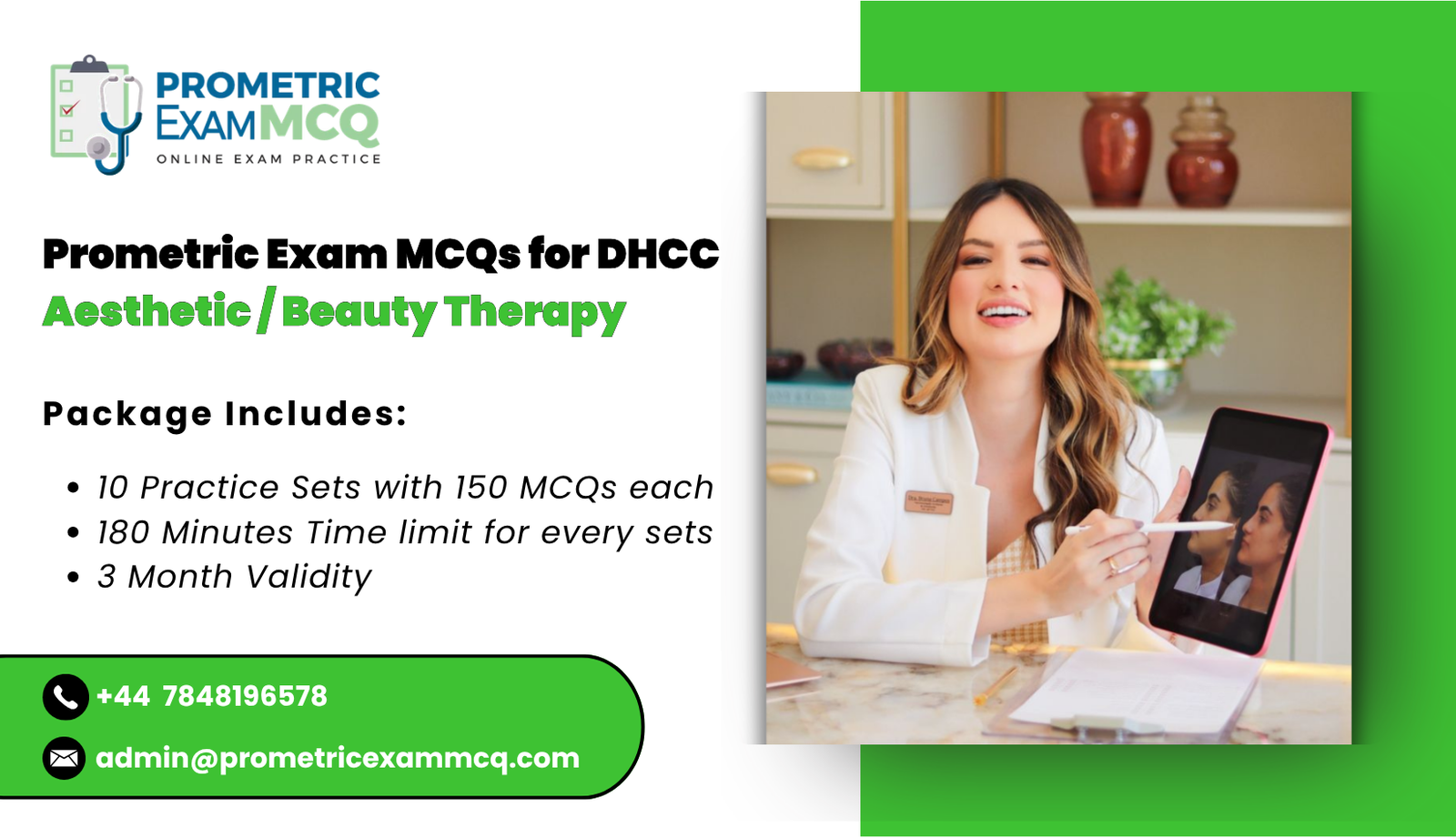 DHCC Prometric Exam MCQs for Aesthetic _ Beauty Therapy