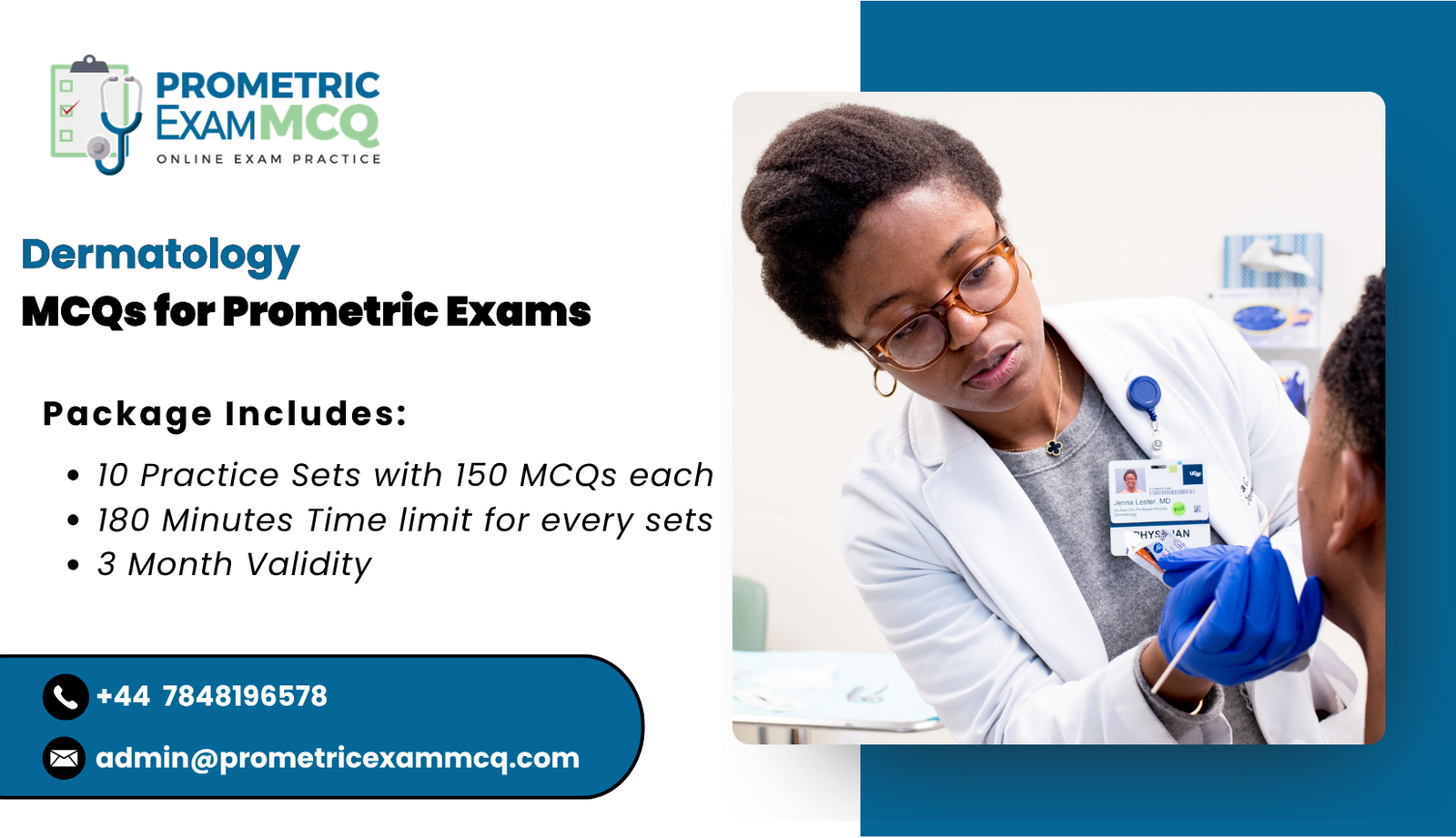 Dermatology MCQs for Prometric Exams