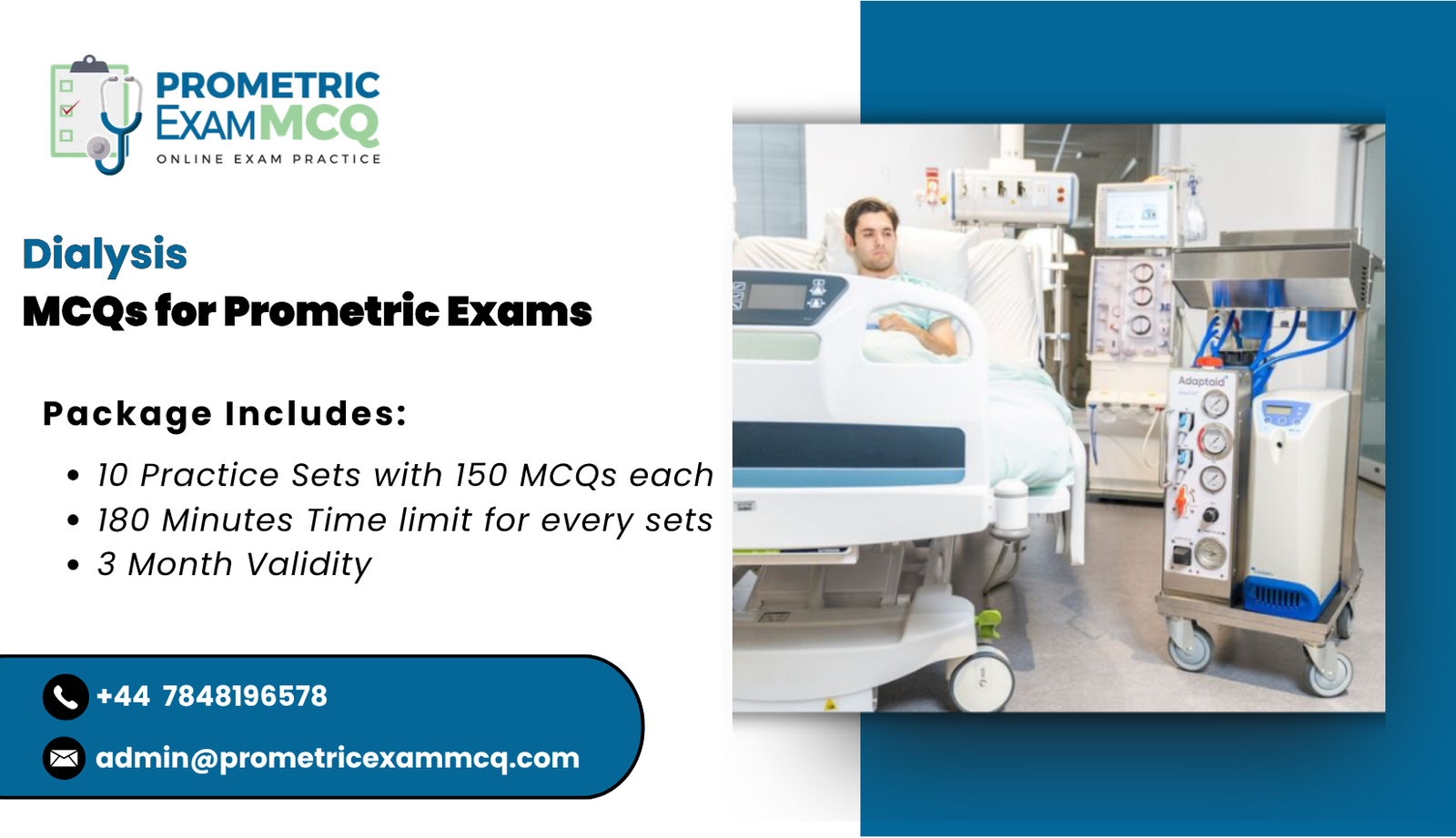 Dialysis MCQs for Prometric Exams