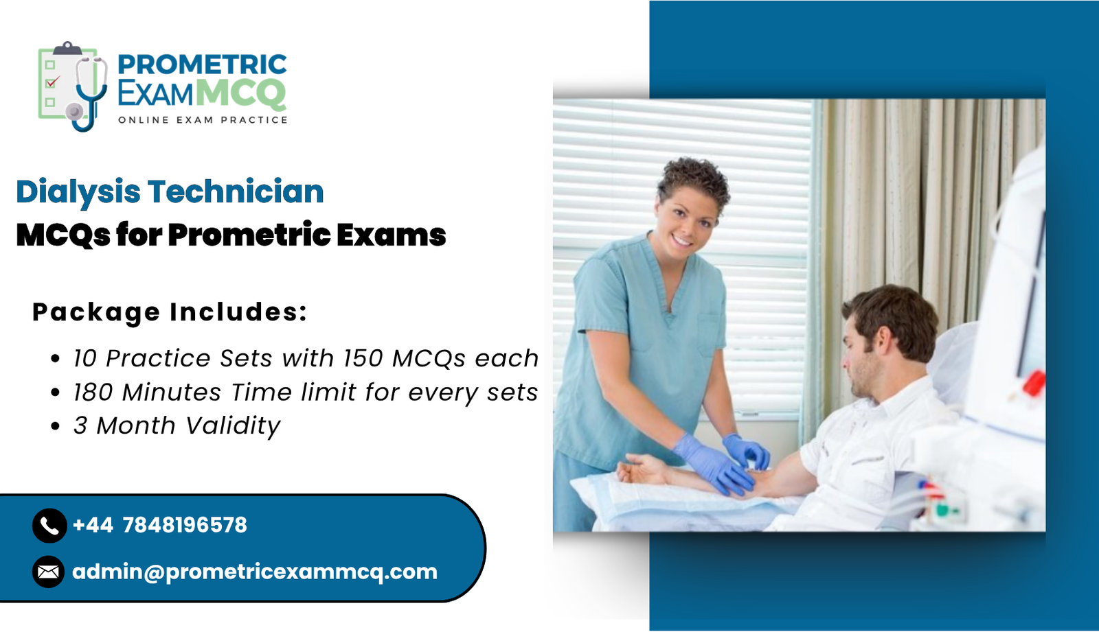 Dialysis Technician MCQs for Prometric Exams