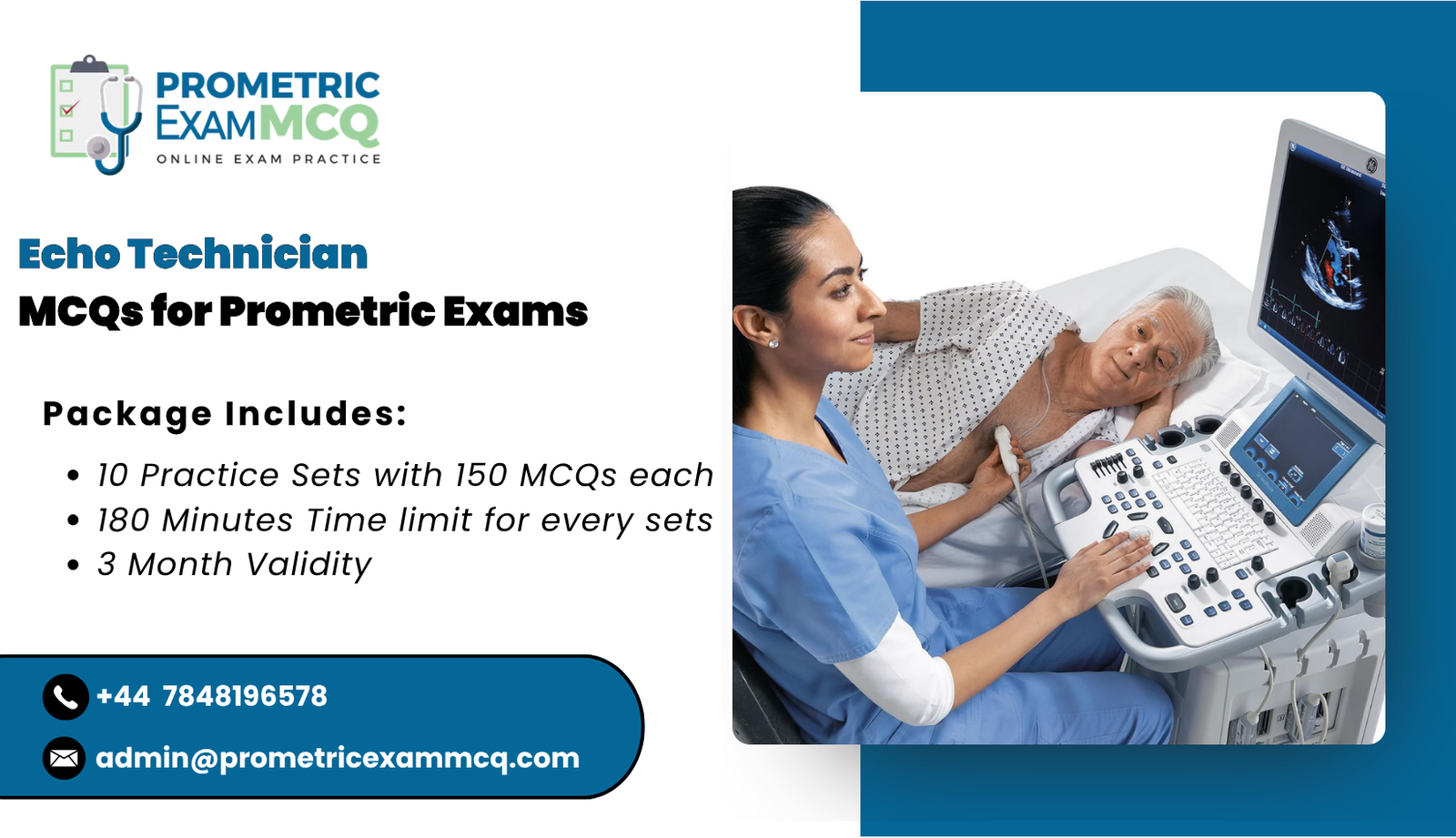 Echo Technician MCQs for Prometric Exams