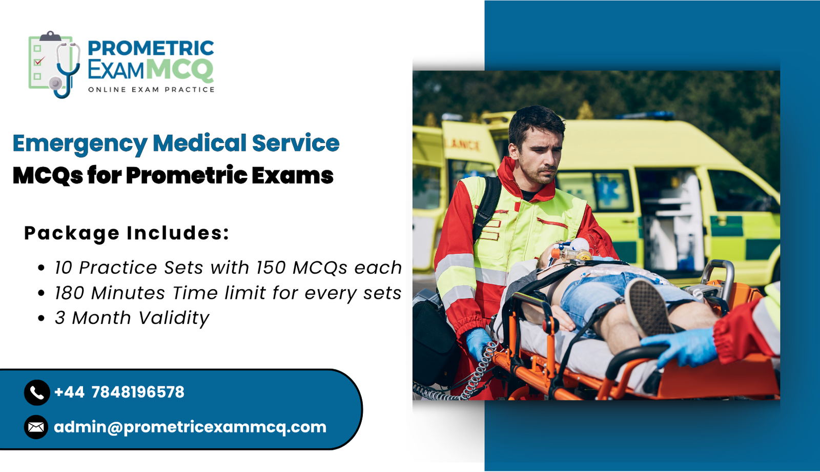 Emergency Medical Services MCQ for Prometric Exams