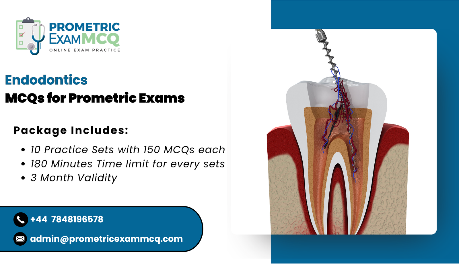 Endodontics MCQs for Prometric Exams