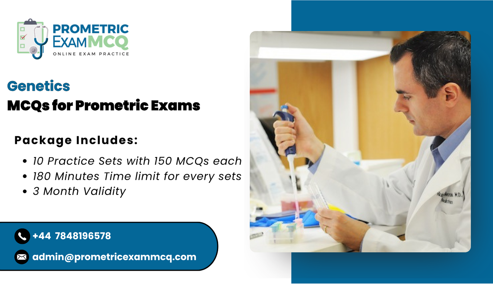 Genetics MCQs for Prometric Exams