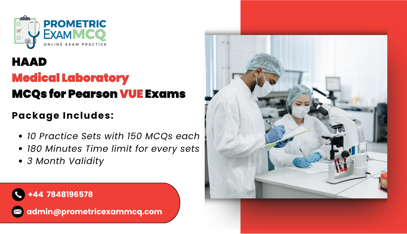 HAAD Medical Laboratory MCQs for Pearson Vue Exams
