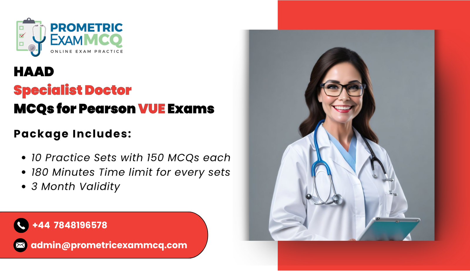 HAAD Specialist Doctor MCQs for Pearson Vue Exams