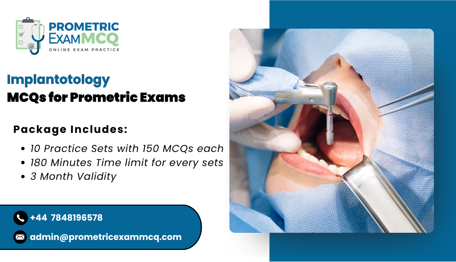 Implantology MCQs for Prometric Exams