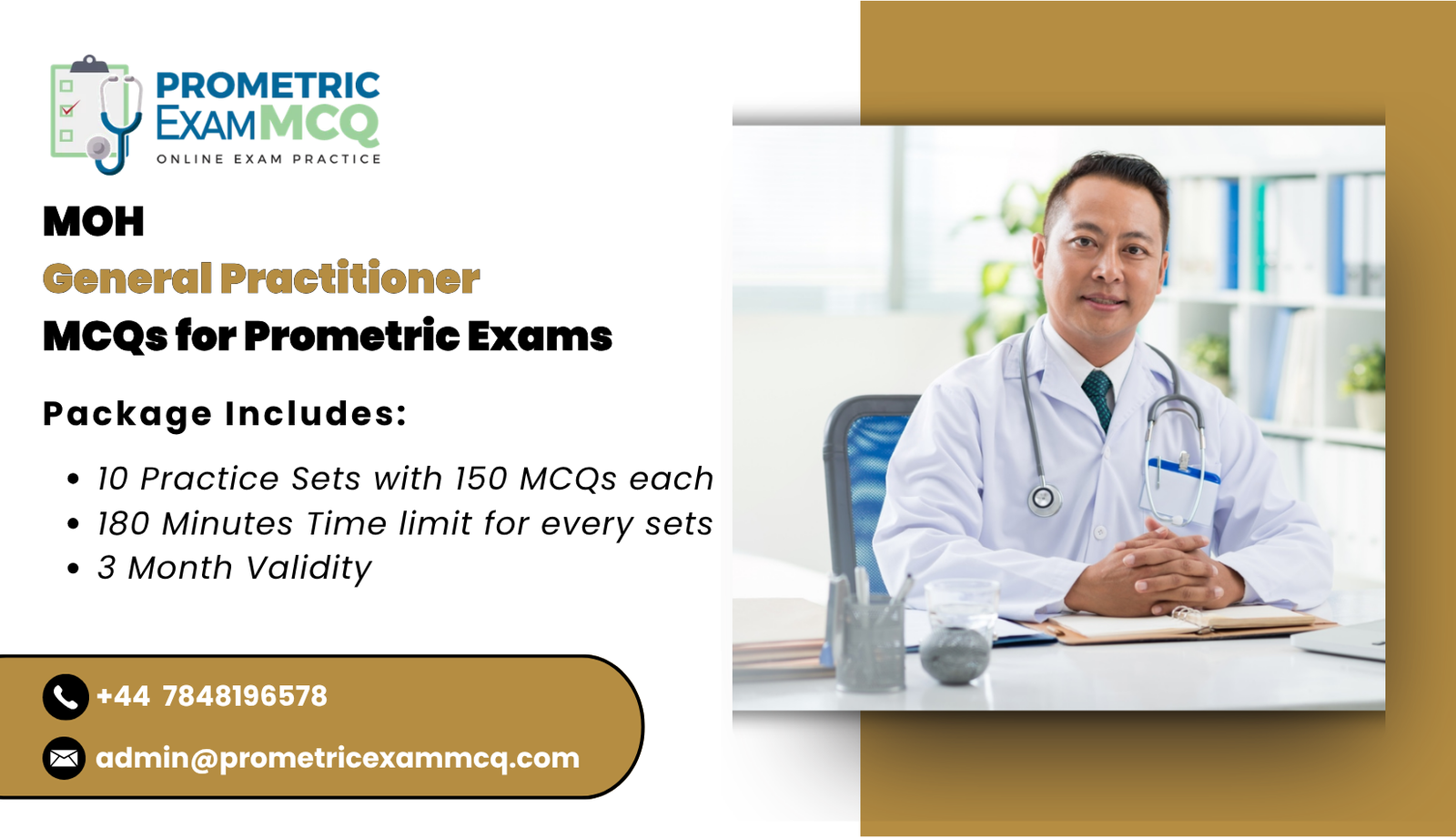 MOH General Practitioner MCQs for Prometric Exams
