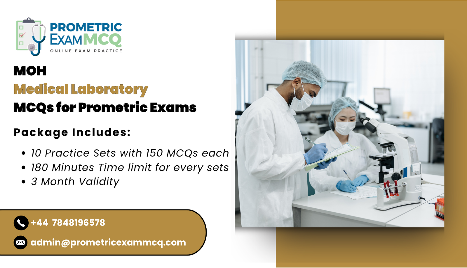 MOH Medical Laboratory MCQs for Prometric Exams