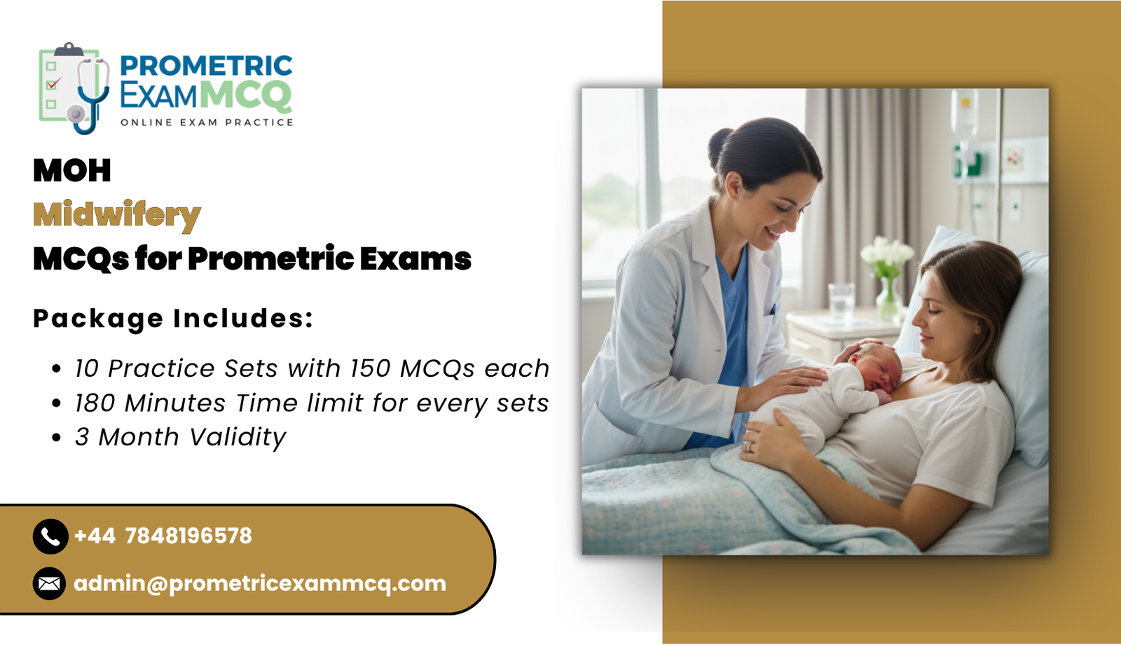 MOH Midwifery MCQs for Prometric Exams