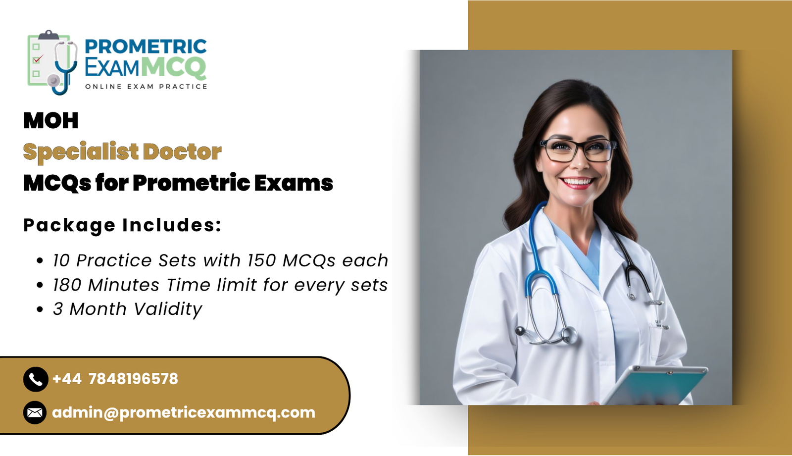 MOH Specialist Doctor MCQs for Prometric Exams