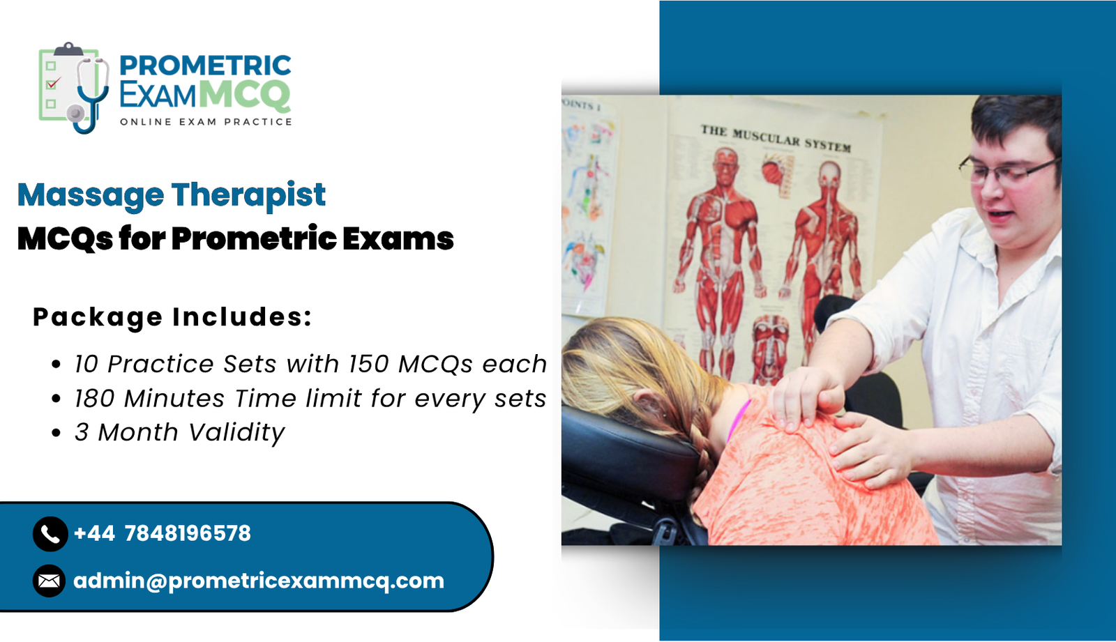 Massage Therapist MCQs for Prometric Exams