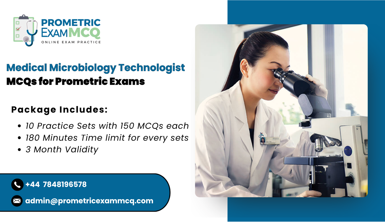 Medical Microbiology Technologist MCQs for Prometric Exams