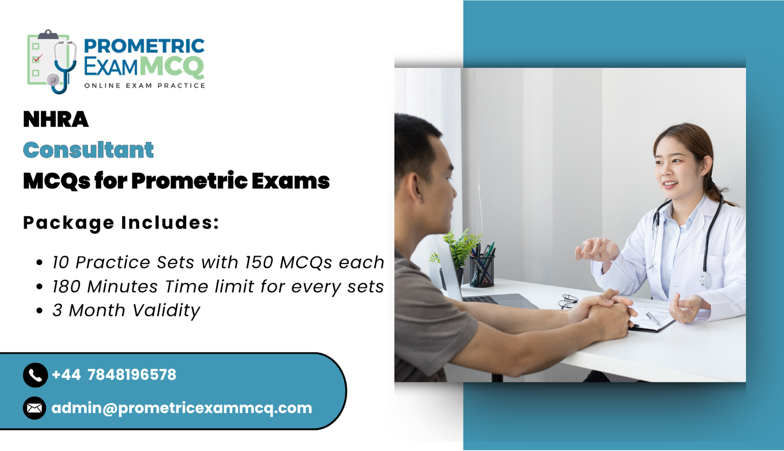 NHRA Consultant MCQs for Prometric Exams