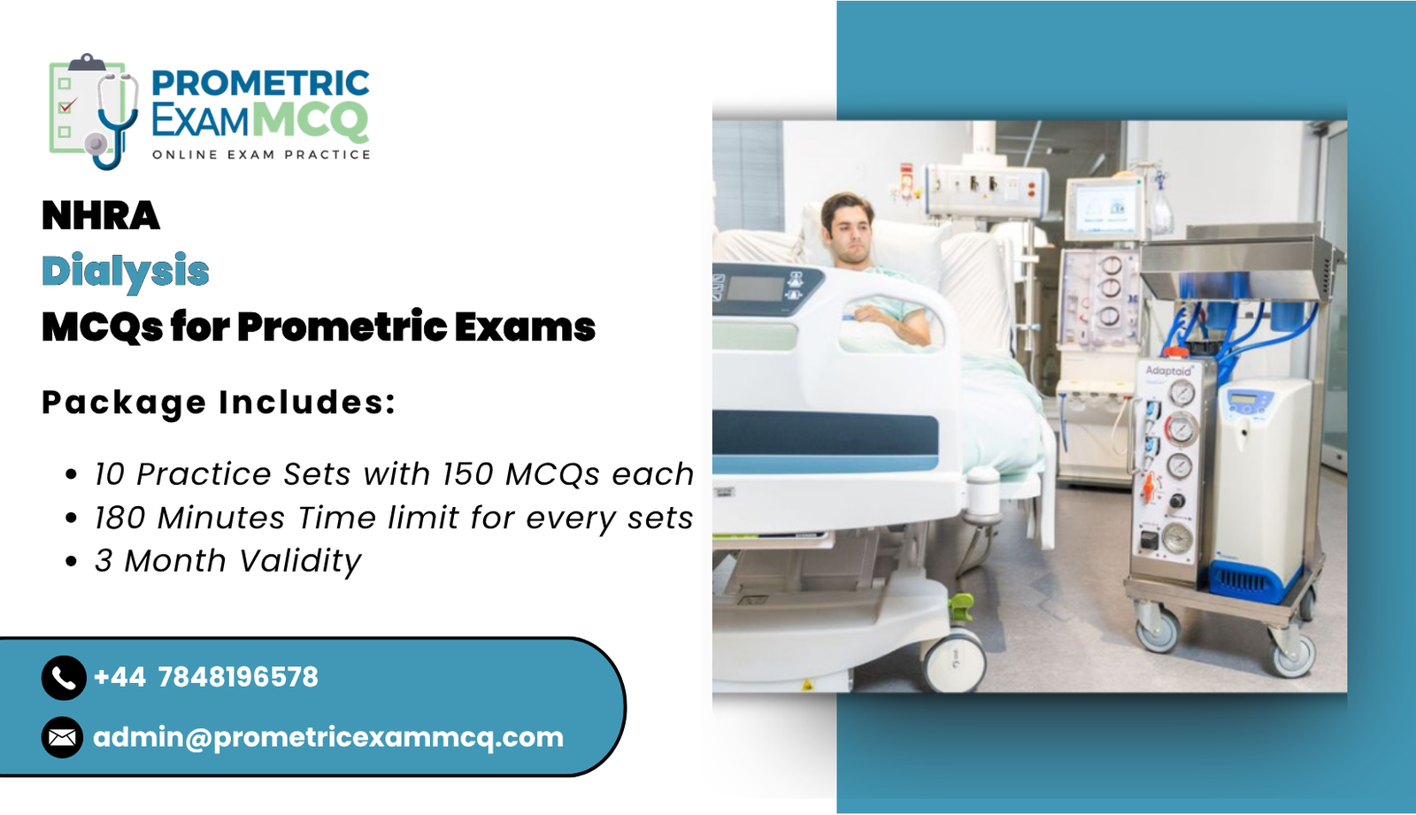 NHRA Dialysis MCQs for Prometric Exams