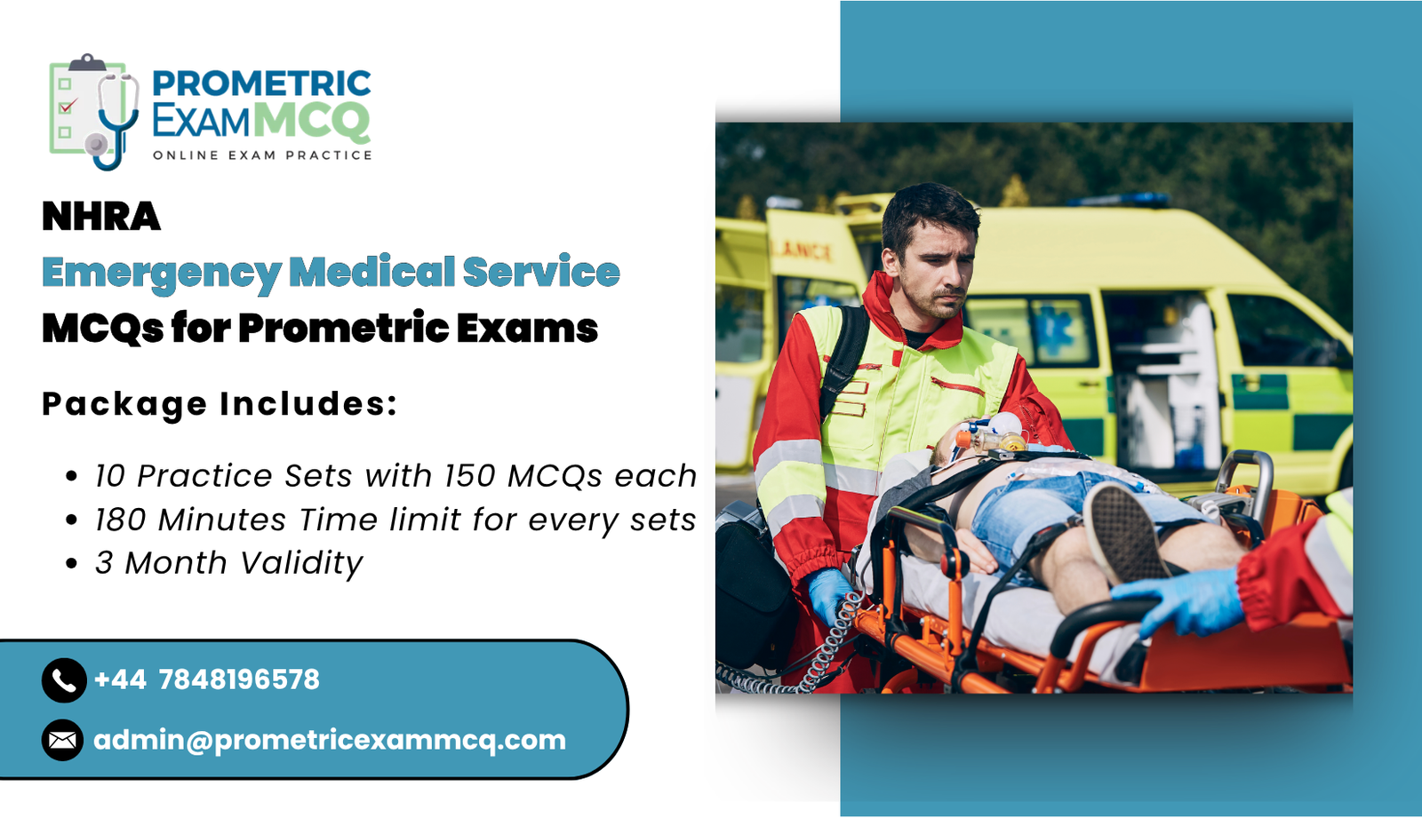 NHRA Emergency Medical Service MCQs for Prometric Exams