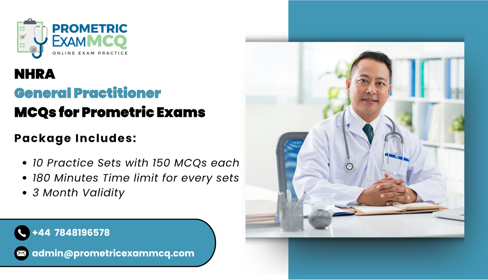 NHRA General Practitioner MCQs for Prometric Exams