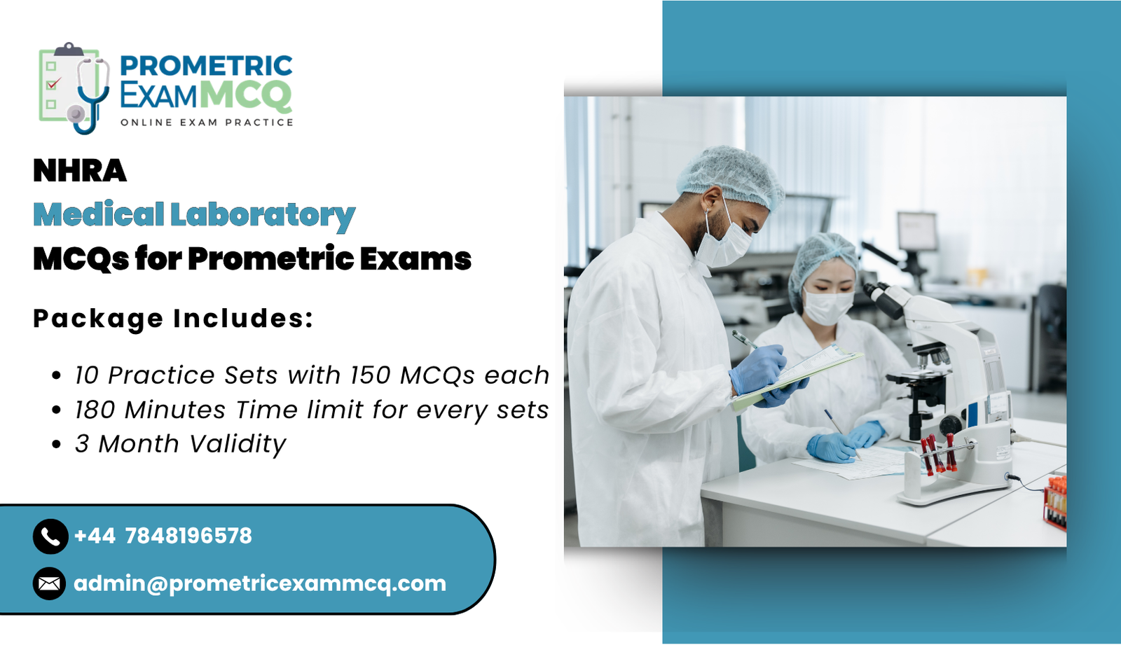NHRA Medical Laboratory MCQs for Prometric Exams