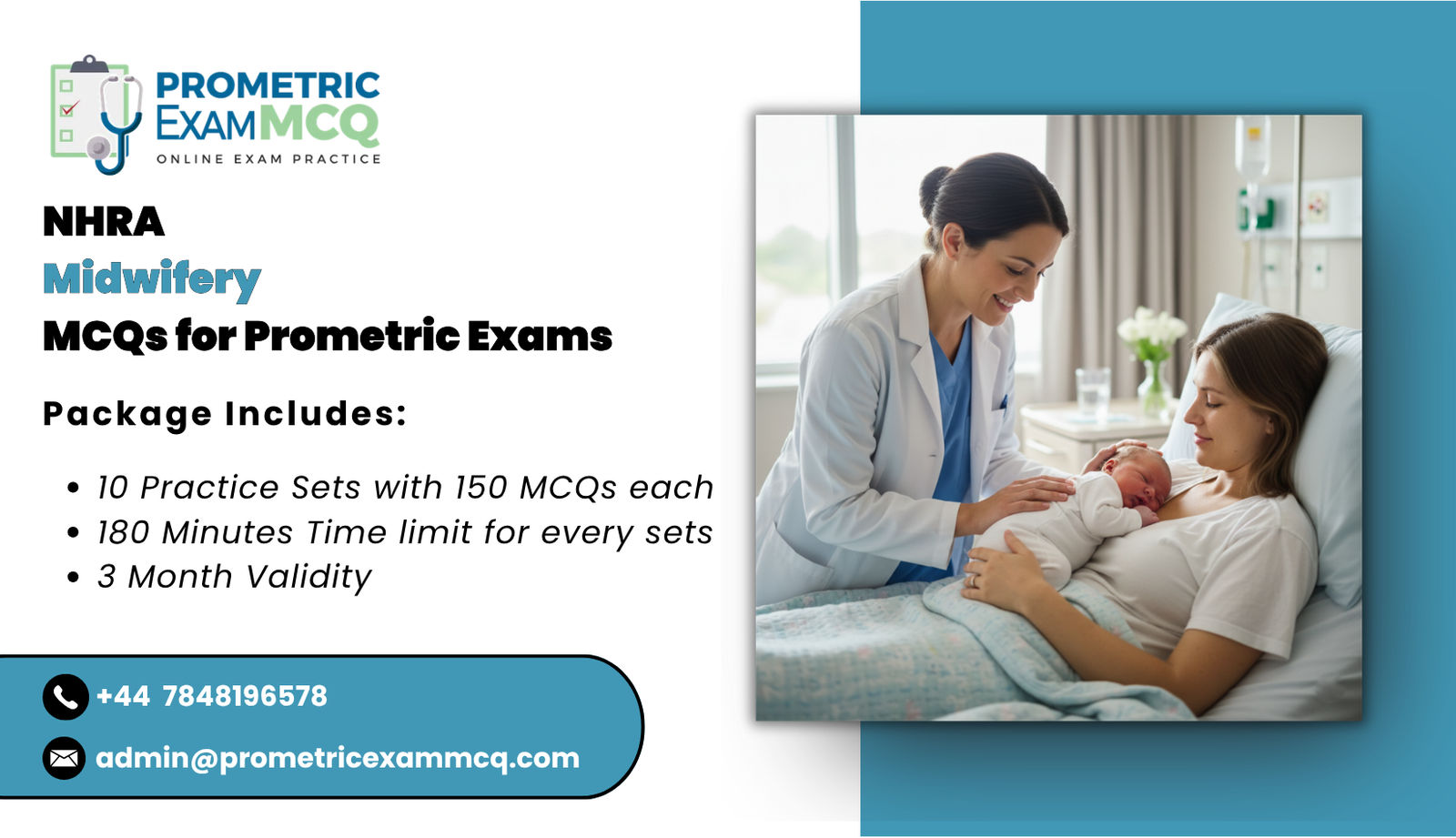 NHRA Midwifery MCQs for Prometric Exams