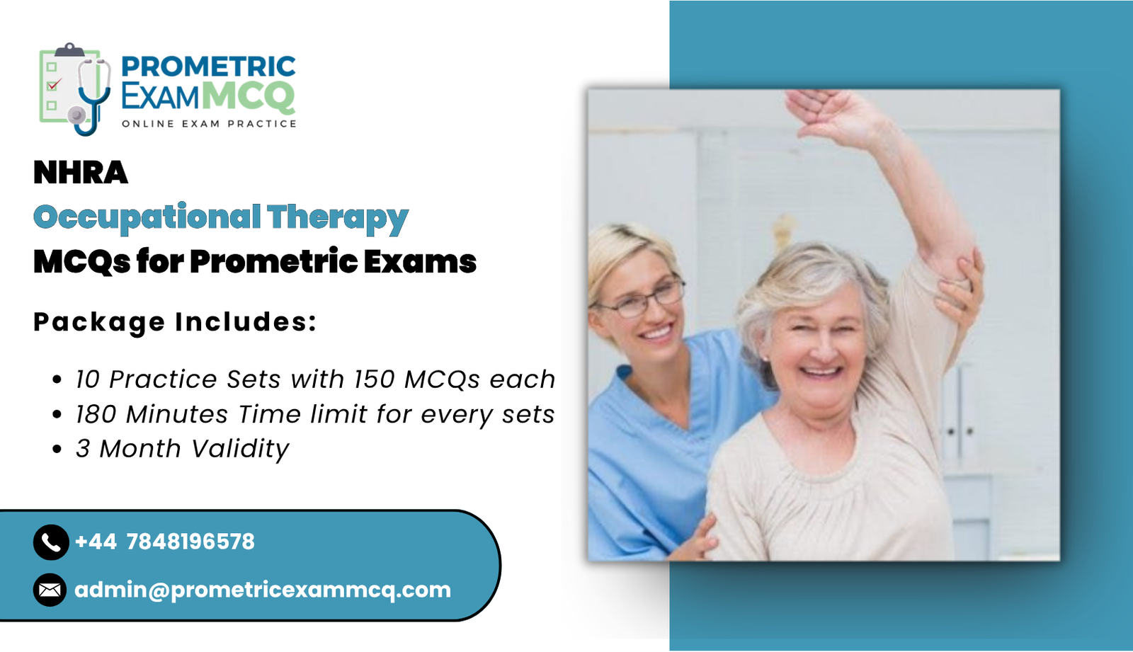 NHRA Occupational Therapy MCQs for Prometric Exams