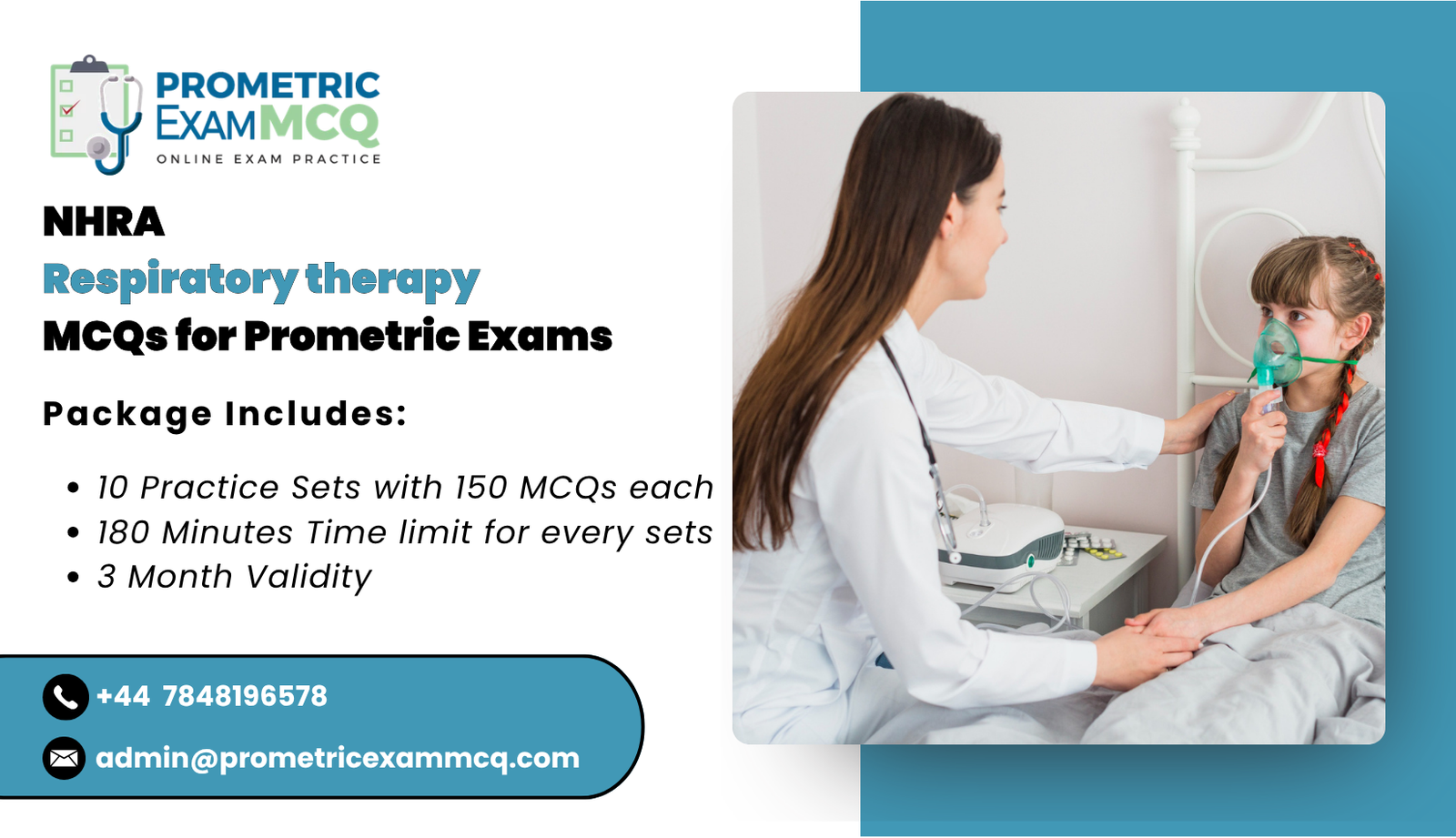 NHRA Respiratory therapy MCQs for Prometric Exams