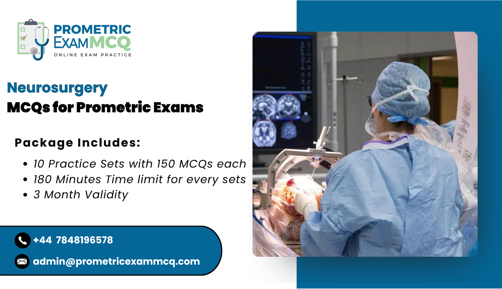 Neurosurgery MCQs for Prometric Exams
