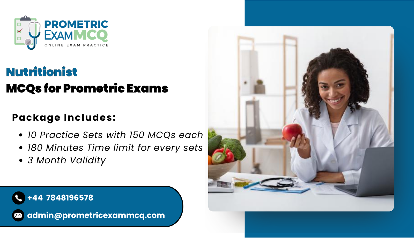 Nutritionist MCQs for Prometric Exams