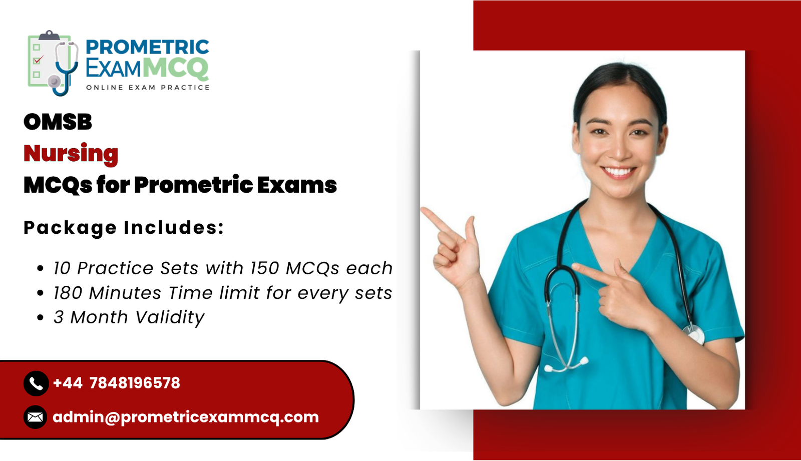 OMSB Nursing MCQs for Prometric Exams