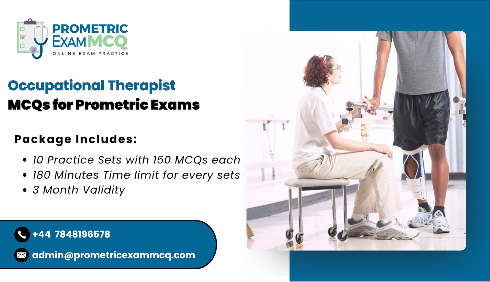 Occupational Therapist MCQs for Prometric Exams