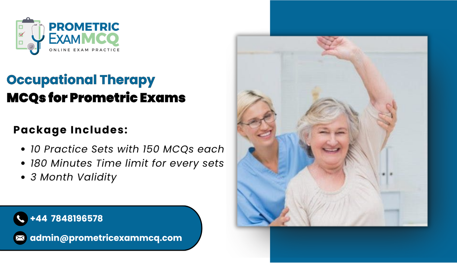 Occupational Therapy MCQs for Prometric Exams