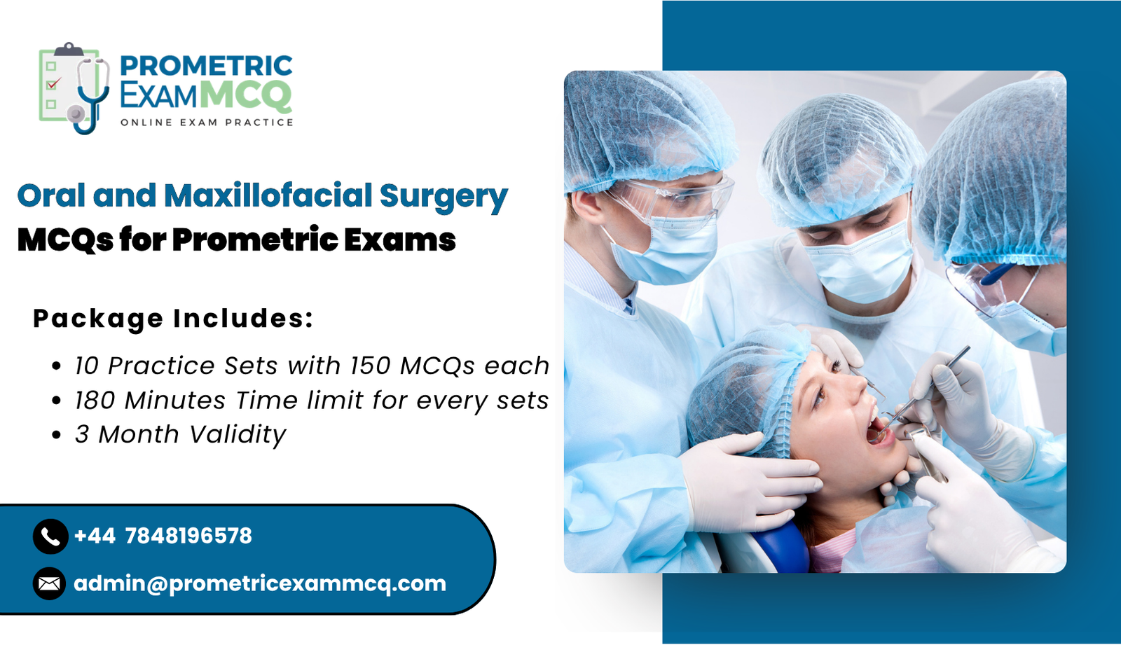 Oral and Maxillofacial Surgery MCQs for Prometric Exams