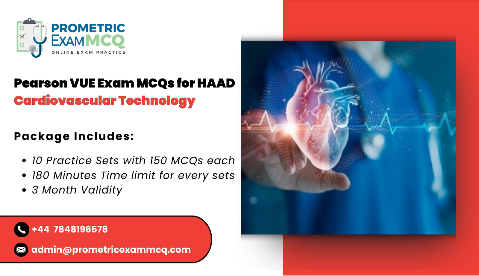 Pearson Vue Exam MCQs for HAAD Cardiovascular Technology
