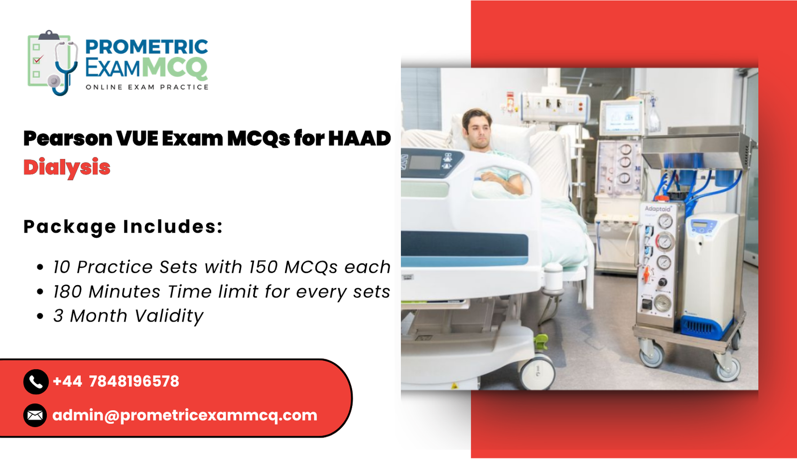 Pearson Vue Exam MCQs for HAAD Dialysis