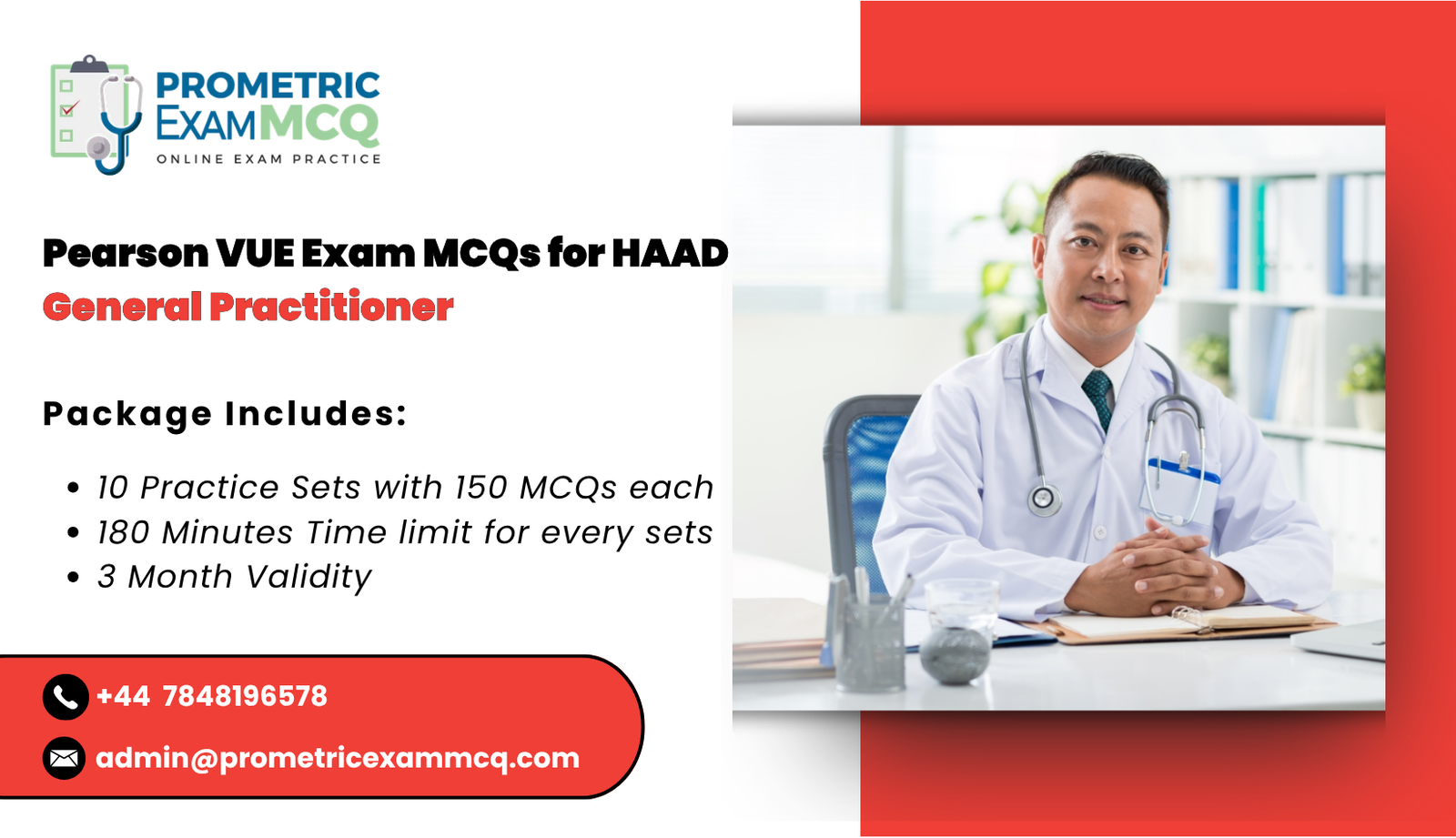 Pearson Vue Exam MCQs for HAAD General Practitioner