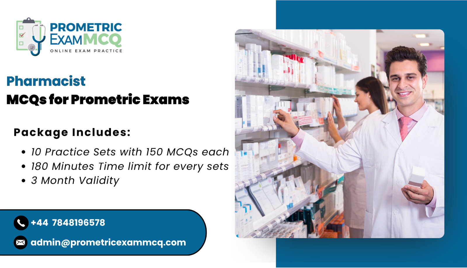 Pharmacist MCQs for Prometric Exams