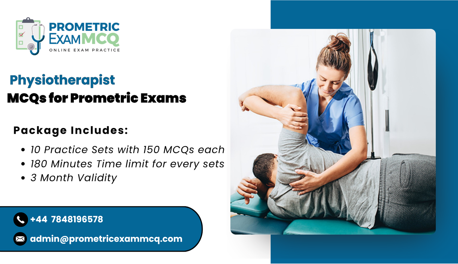 Physiotherapist MCQs for Prometric Exams